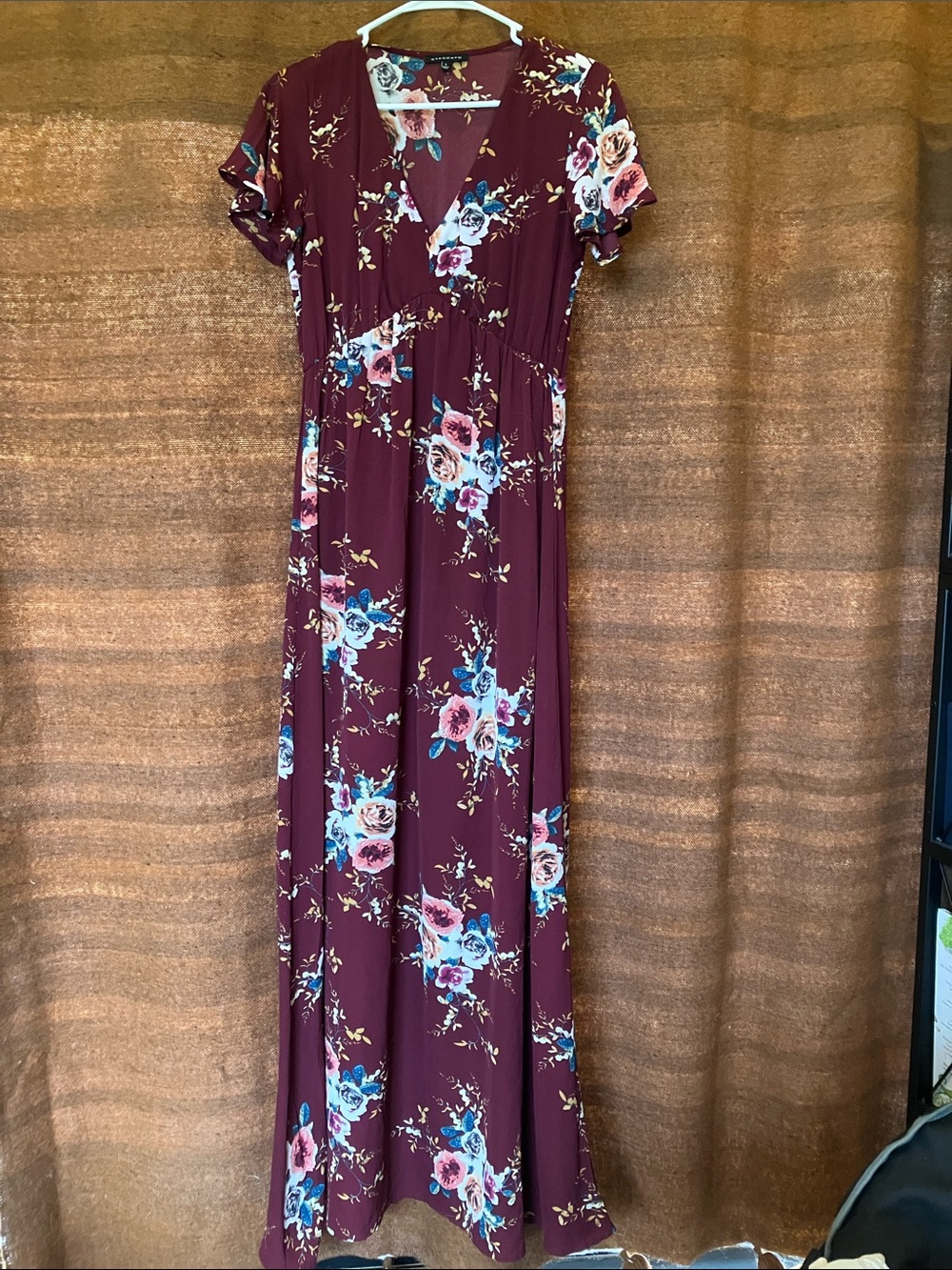 Staccato Burgundy Floral Dress